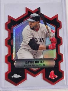 lot 108 image: David Ortiz 2013 Topps Chrome Die Cut Refractor No. CC-DO