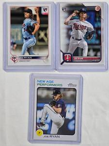 lot 112 image: Lot of 3 Joe Ryan Rookie Cards