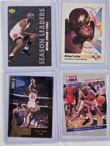 Lot of 4 Michael Jordan Cards