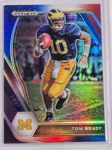 lot 132 image: Tom Brady 2021 Panini Prizm Refractor Draft Picks  No. 6