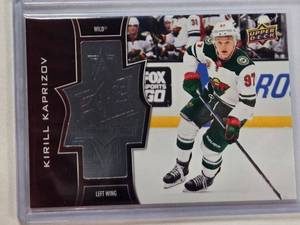 lot 143 image: Kirill Kaprizov Silver Rookie Upper Deck Finite No. SF-41 Numbered 18122999