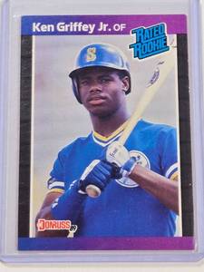 lot 146 image: Ken Griffey Jr. 1988 Leaf Rated Rookie Card No. 33