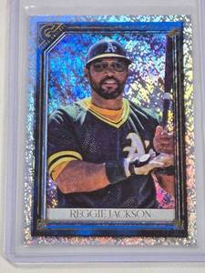lot 178 image: Reggie Jackson 2021 Topps Gallery Shimmer SP No. 148, Numbered 1050