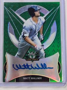 lot 179 image: Matt Wallner Rookie Auto Leaf Valiant Freen Refractor No. BA-MW1