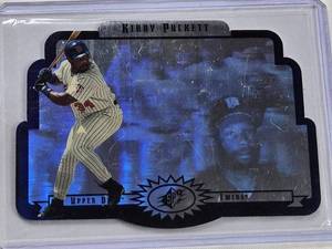 lot 186 image: Kirby Puckett 1996 Silver Die Cut Upper Deck SPx