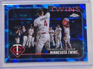 lot 224 image: Minnesota Twins 2024 Topps Chrome Sapphire No. 692