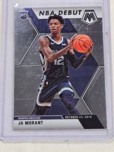 lot 235 image: Ja Morant NBA Debut Rookie Card 2019-20 Panini Mosaic No. 274
