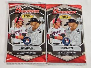 lot 236 image: Lot of 2 Bowman 2024 MLB Trading Card Packs
