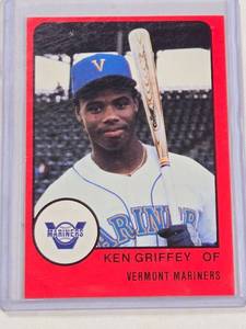 lot 237 image: Ken Griffey Vermont Mariners 1988 Rookie Card