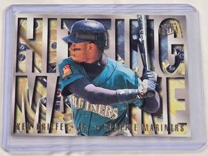 lot 240 image: Ken Griffey Jr. Nice Insert 95 Fleer Ultra Hitting Machine No. 6 of 10 Baseball Card