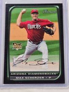 lot 253 image: Max Scherzer Rookie 2007 Bowman No. BDP33