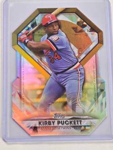 lot 258 image: Kirby Puckett 2022 Topps Die Cut Diamond Greats No. DGDC-38
