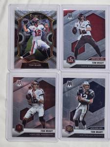 lot 262 image: Lot of 4 Tom Brady Cards