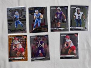 lot 267 image: Lot of 7 NFL Rookie Cards - Sam Laporta, Jahmyr Gibbs and More