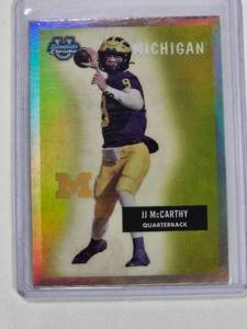 lot 277 image: JJ McCarthy Rookie Refractor 2023 Bowman U No. 55BF-19