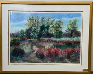 lot 29 image: Beautiful Original Chalk Pastel on Paper - Untitled by Friedbert Renbaum