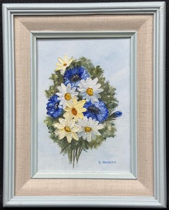 lot 104 image: Original Oil Painting Bouquet of Flowers by K. Herman - Signed