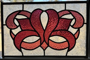lot 135 image: Original Stained Glass Hanging Art