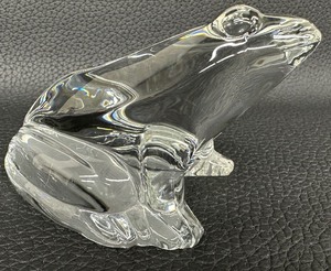 Baccarat Crystal Frog