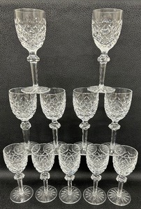 lot 27 image: Waterford Powerscourt Pattern Stemware - Set of 11