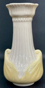lot 37 image: Vintage Belleek Porcelain China Moore Art Nouveau Vase - 6th Mark