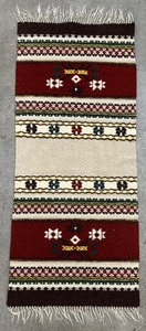 lot 64 image: Beautiful Vintage Norwegian Wool Woven Table Runner