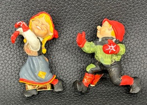 lot 138 image: Two Vintage Norwegian Figurines by Candy Designs