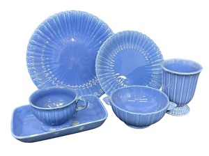 lot 119 image: Vintage Stangl Pottery Plates, Cup, and Bowls