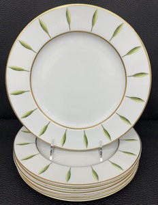 lot 156A image: Beautiful Philippe Deshoulieres - Toscane Pattern Dinner Plates - Lot of 6