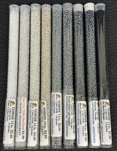 lot 157F image: (9) Tubes of Seed Beads