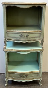 lot 50A image: Vintage French Provincial Nightstands by Hales Furniture in New York, NY
