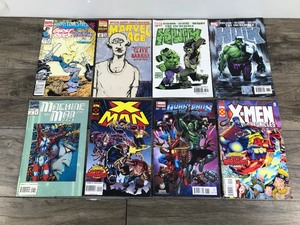 lot 253 image: Lot of 8 Marvel Comic Books - Hulk - Marvel Age - Ghost Rider - X-Men - Guardians of the Galaxy - X-Man - Machine Man