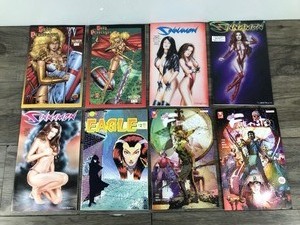 lot 282 image: Lot of 8 Comic Books - Sinnamon - Eagle - The Futurists - Lady Pendragon