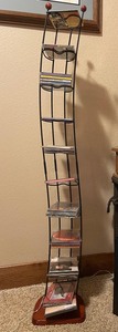 lot 295 image: Metal CD Stand Holder - 51.5 Tall - Smoke Free House