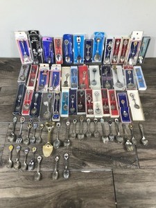 lot 307 image: Lot of 64 Collectible Spoons and More