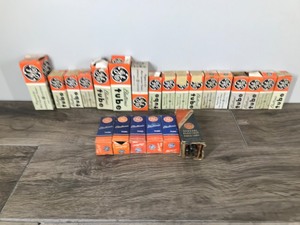 Lot of 23 Vintage General Electric Vacuum Tubes - All in Boxes and all of them have tubes