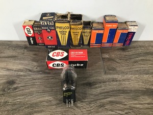 lot 324 image: 11 - Vintage Vacuum Tubes - CBS - Ken Rad - Tung Sol - All the tubes have boxes and all the boxes have tubes in them
