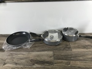 lot 339 image: Wearever Pots and Pans - Never Been Used - 12 pan - 3 quart pot - 3.5 quart pan