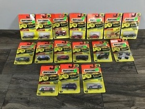 lot 360 image: Lot of 16 Matchbox Die Cast Cars all in Original Packages