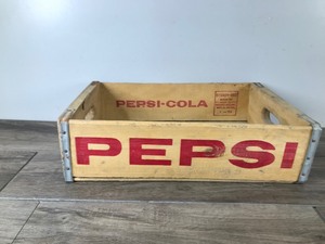 lot 407 image: Wooden Pepsi Cola Crate - Bemidji, Minnesota