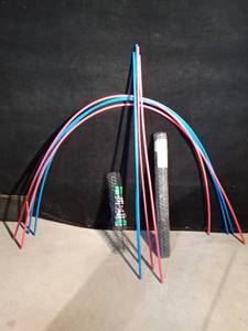 lot 33 image: 12 inch Pex pipe and poultry wire netting