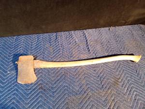 lot 79 image: Vintage wood handle axe