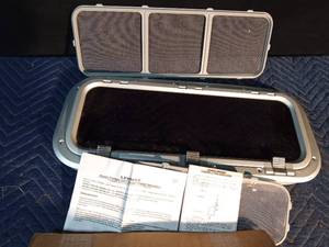 lot 104 image: New Lg and Sm boat cabin camper windows with screens