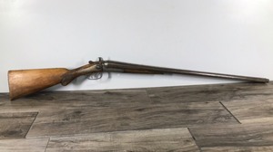 lot 10 image: Antique Shapleigh Hardware Co. Double Barrel 12 Gauge Shotgun