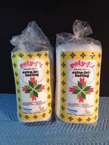 lot 246 image: 2 bags of Polyfil batting for quilts