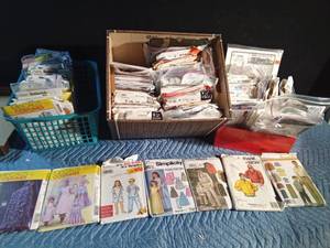 lot 224 image: Costume, childrens and mens sewing patterns