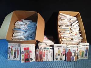 lot 196 image: 2 Boxes of women sewing patterns