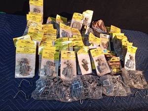 lot 144 image: 2 pails of new hardware in packages