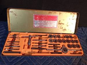 lot 128 image: Tap n Die set in tin case