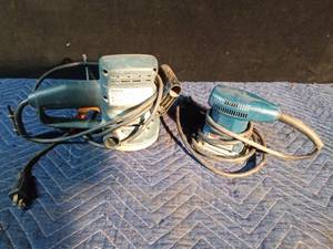 lot 116 image: Electric Bosch 5 sander and Ryobi finishing sander